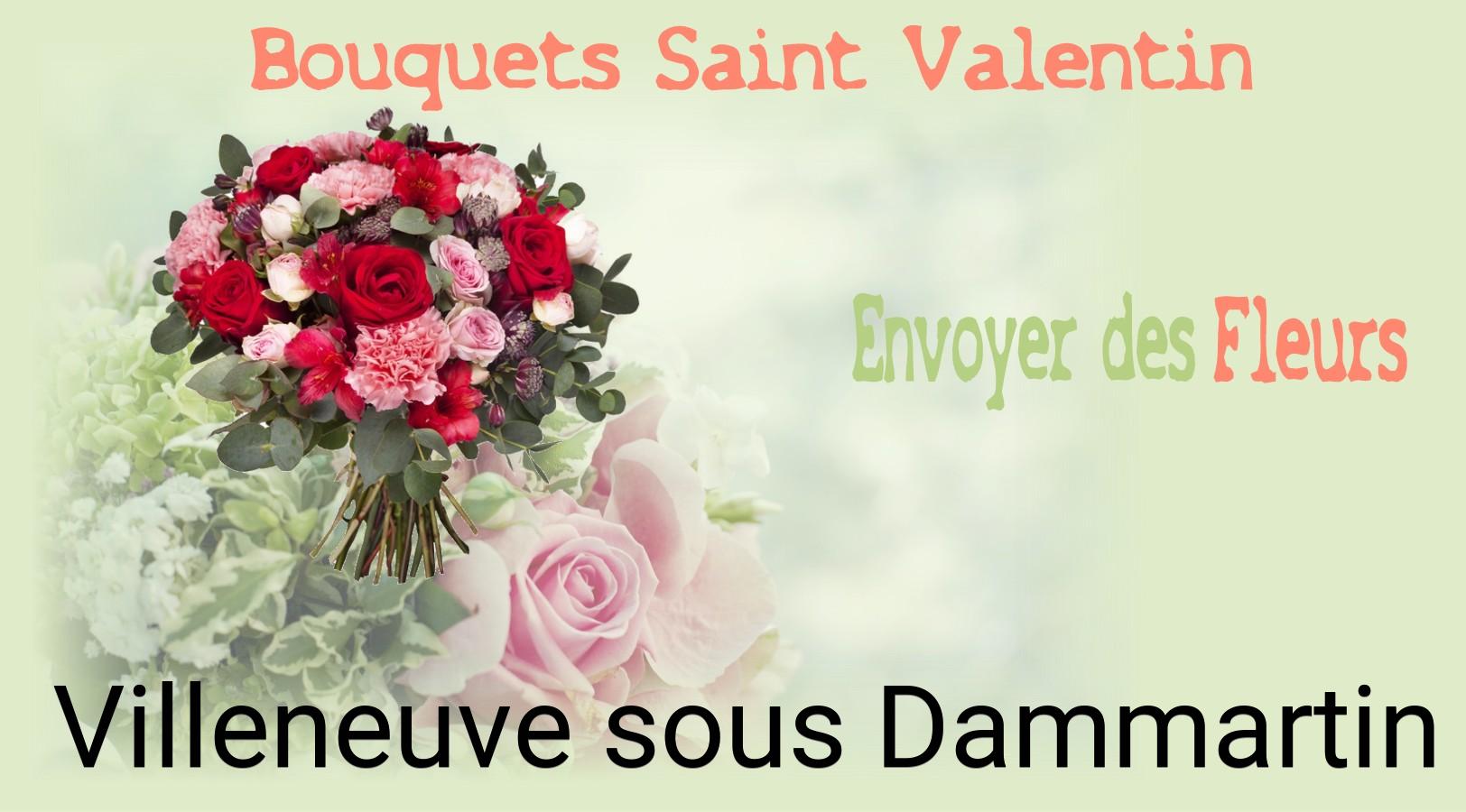 Roses de Saint-Valentin livrées à Villeneuve-sous-Dammartin